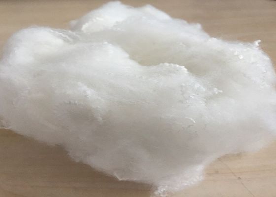 গ্লাভ সুতা তৈরির জন্য উজ্জ্বল কাঁচা সাদা 1.5dtex × 38 মিমি পলিয়েস্টার কাঁচামাল