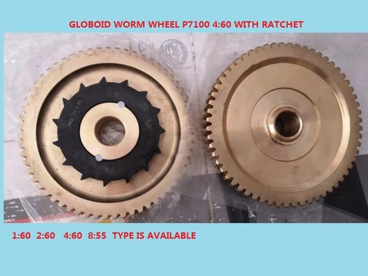 Sulzer P7100 প্রজেক্টাইল লুম পার্টস গ্লোবয়েড ওয়ার্ম হুইল 4:60 912510111