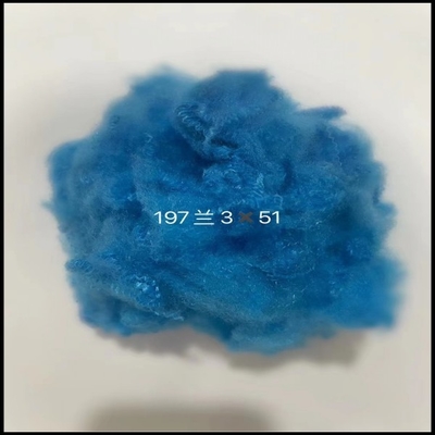ননবোভেন কাপড়ের জন্য 1.5dtex 65mm পুনর্জন্মকৃত পলিয়েস্টার স্টেপল ফাইবার